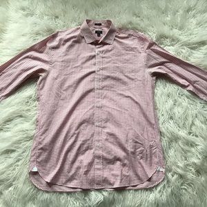 J CREW‎ LUDLOW 120’S 2 PLY CHECK BUTTON DOWN SHIRT